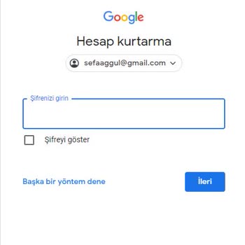 Gmail Google Hesap Giriş Yapılmadı Numara Değişmiştir