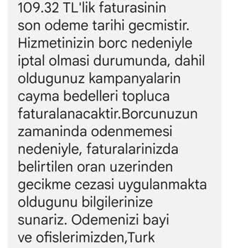 Türk Telekom Kapanan Kontörlü Hatta Fatura Gelmesi