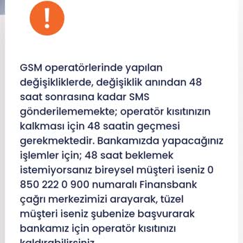 QNB Finansbank Kart Başvurusunda Sim Kart Blokesi