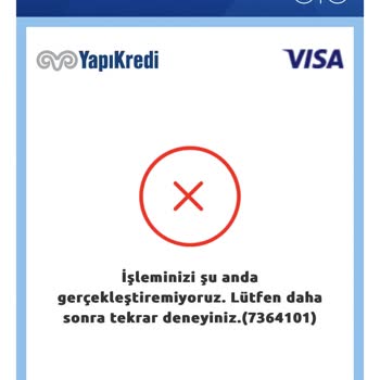 Yapı Kredi Bankası 3D Ödemede ''7364101 Hata Kodu'' Veriyor!