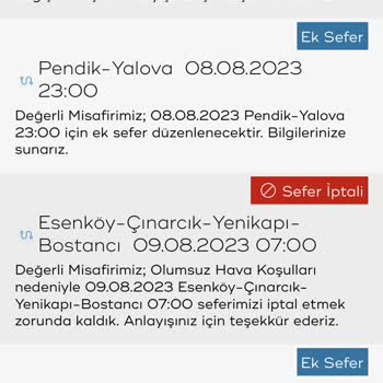 İdo Anlık Gecikme Ve İptaller