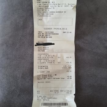 Penti Online Alışverişin Mağazaya Yapılan Ücret İadesinin Yapılmaması