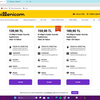 Millenicom İnternet Hizmetinde Sorunlar!