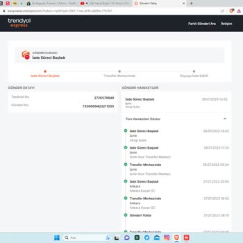Trendyol Bitmeyen Kargo Hataları Ve Yapılmayan Para İadesi