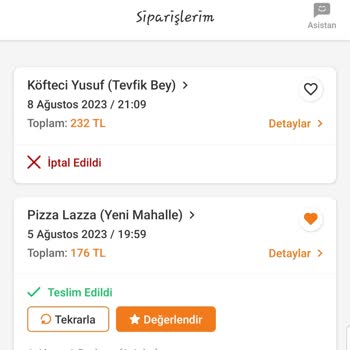 Trendyol Yemek Sipariş İptali Ve Ücret İadesi Yapmaması