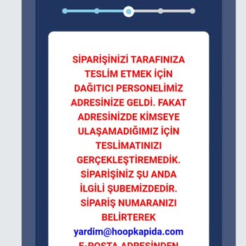 Hoopkapıda Aynı Gün Teslim Etmedi