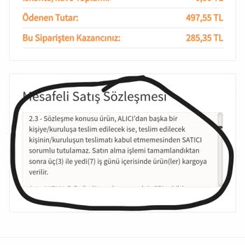 Miorre Ürün Kargoya Verilmedi