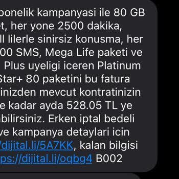 Turkcell Kullanmadığım İnterneti Eksiltiyor