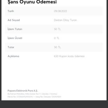 Milli Piyango Uygulamasına Yatırdığım Para Hesaba Geçmedi