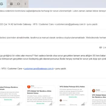VFS Global Siteye Giriş Yapamıyoruz Hollanda