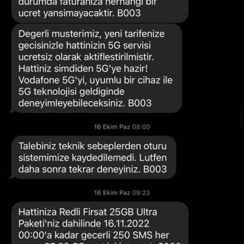 Vodafone İnternetinden Yemeyen Denilip Yiyen Tarife