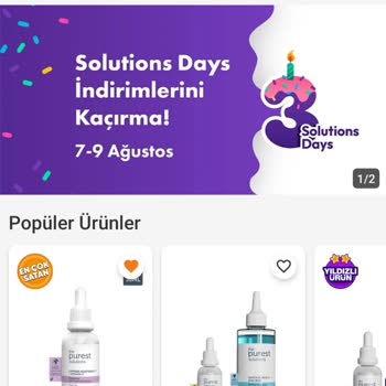The Purest Solutions İndirimden Yararlanmak Mümkün Olmadı