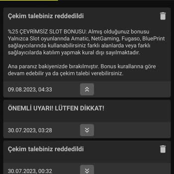 Royalbet Çekim Talebi Red Kafalarına Göre Bonus Kuralları Uydurma