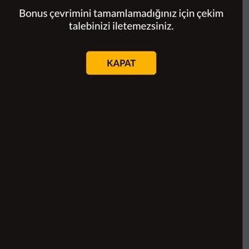 Casibom Bonus Yüzünden Paramı Çekemiyorum