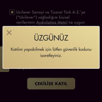 Magnum Şifre Güvenlik Kodu Hatası