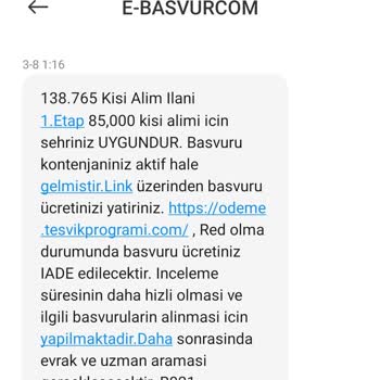 Teşvik Programı PTT Alım İlanı Adı Altında Yanıltma