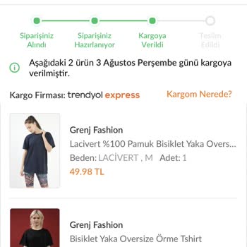 Trendyol Express Kargodan Haber Yok