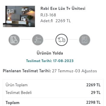 Vivense Teslim Edilmesi Gereken Tarihte Ürün Gelmedi