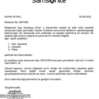 Türk Hava Yolları Valiz Hasarını Ödemiyor