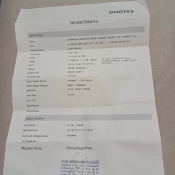 Doğtaş'tan Koltuk Takımı Aldım Dengede Değil Ve Yırtık Geldi