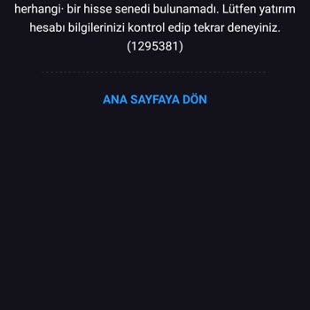 İş Bankası Yatırım Hesabı İşlem Yapamıyorum