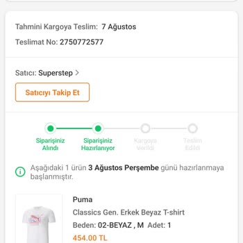 Trendyol SuperStep Kargomu Göndermiyor, Müşteriyle İletişim Sıkıntısı