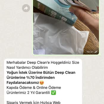 Deepclean Sahte Ürün Gönderiyor Ve Para İadesi Yapmıyor