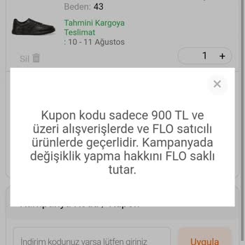 FLO Ayakkabı FLO 900 TL Üzeri Kupon Kodu
