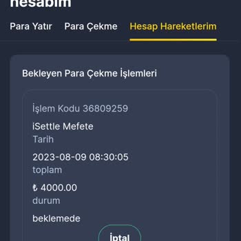 Bettilt İki Gündür Para Çekemiyorum