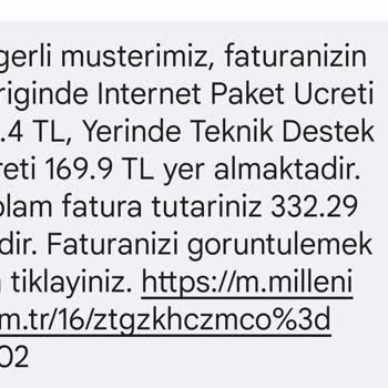 Millenicom Teknik Destek Ücreti!