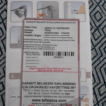 Tefal Şarjlı El Süpürgesinin Kalitesizliği