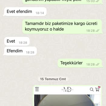 Meysadesign Değişim İstediğim Ürünün Sipariş Kaydının Sisteme Girilmemesi