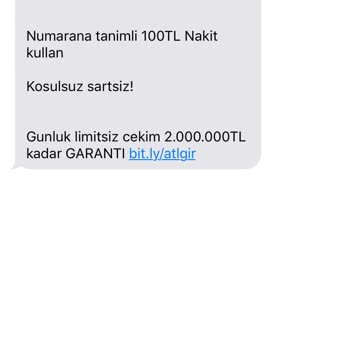 Vodafone Yurt Dışı Kaynaklı Bahis SMS’leri