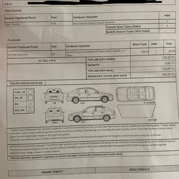 Anadolu Sigorta Ve Auto King Mini Onarım Pişmanlık