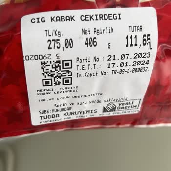 Tuğba Kuruyemiş Kabak Çekirdeğinde Kelebekler Oluşması