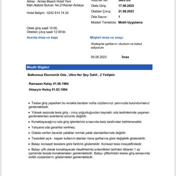 Tatilbudur Ekstra Ücret Talebi Ve İptal Edilen Rezervasyon