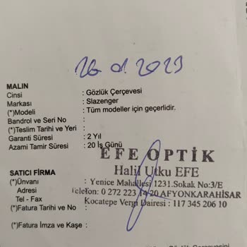 Slazenger Gözlük Çerçevesi Hatası