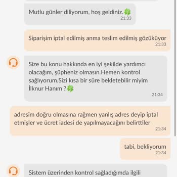 Trendyol Yemek Siparişim Teslim Edilmedi Ve İade Yapılmadı