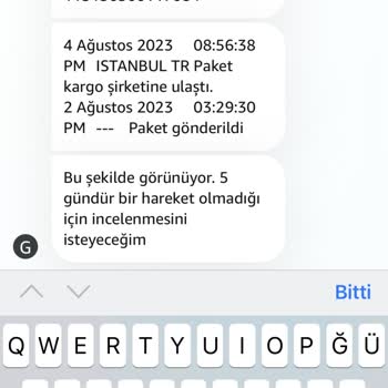Amazon Firması Sipariş Ettiğim Ürünün Nerede Olduğunu Bilmiyor.