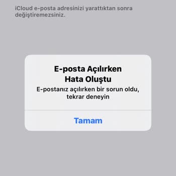 Apple İCloud Maili Yaratamıyorum.