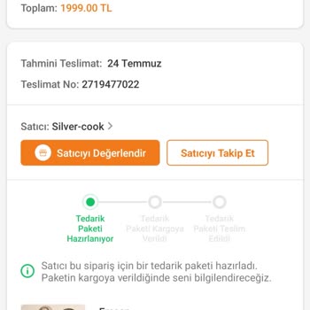 Trendyol Emsan Siparişim Kırık Geldi