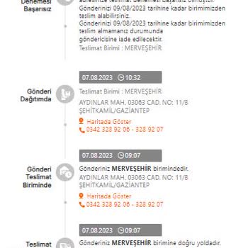 MNG Kargo Yanlış Şubeye Kargoyu Yolluyor