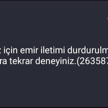 (İş Bankası) Hesabınız İçin Emir İletimi Durdurulmuştur. Hatası!