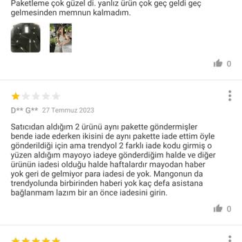 Mango Ürünümü Kaybetti, Paramı Da İade Etmedi