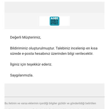 A101 14 Günlük İade Süreci Sorunu