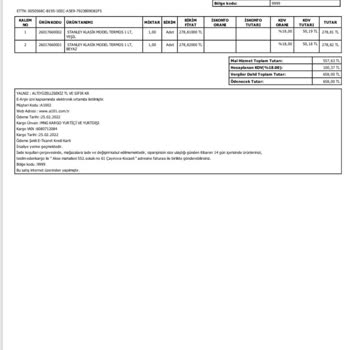 A101den Alınan Bozuk Çıkan Stanley Termos