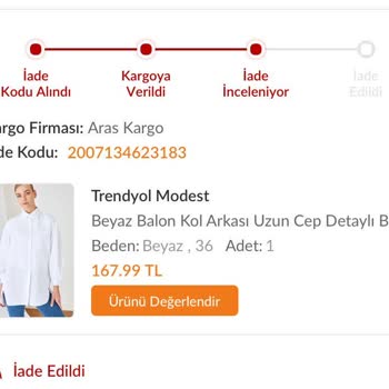 Trendyol'dan İade Ettiğim Ürünlerle İlgili Mağduriyetim
