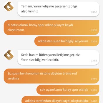 Trendyol Adidas Ayakkabı Açılması Ürüne Red Vermeleri