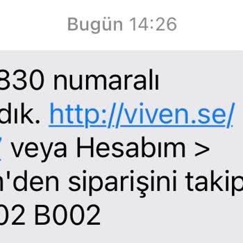 Vivense Alışverişim Siparişlerim'de Görünmüyor