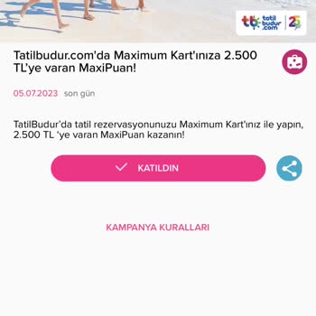 İş Bankası Tatilbudur Alışveriş Puan Kampanyası